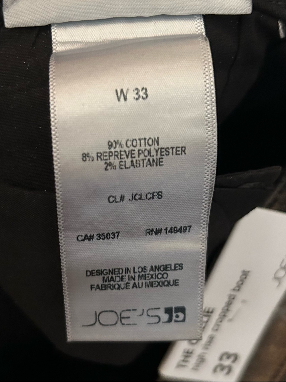 Joe's Jeans Metallic Bronze Straight Jeans - Picture 4 of 4